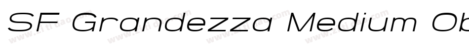 SF Grandezza Medium Oblique字体转换
